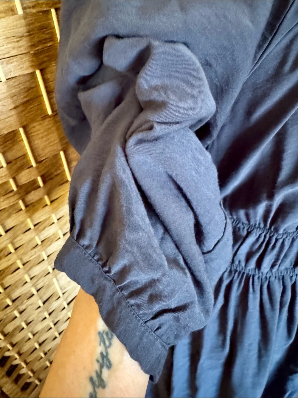Madewell Lucie navy blue milkmaid maxi dress XL - Picture 6 of 13